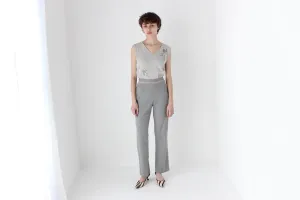 90s Moschino Grey Virgin Wool Trousers