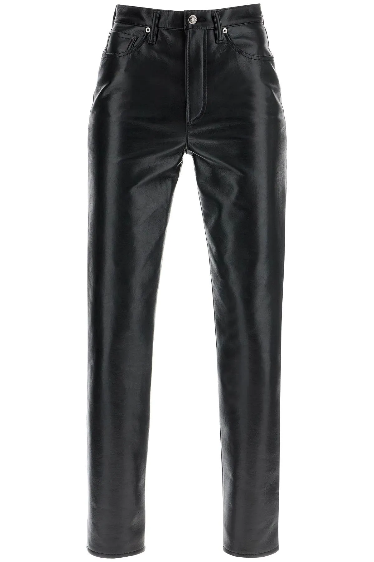 90s recycled leather pinch waist