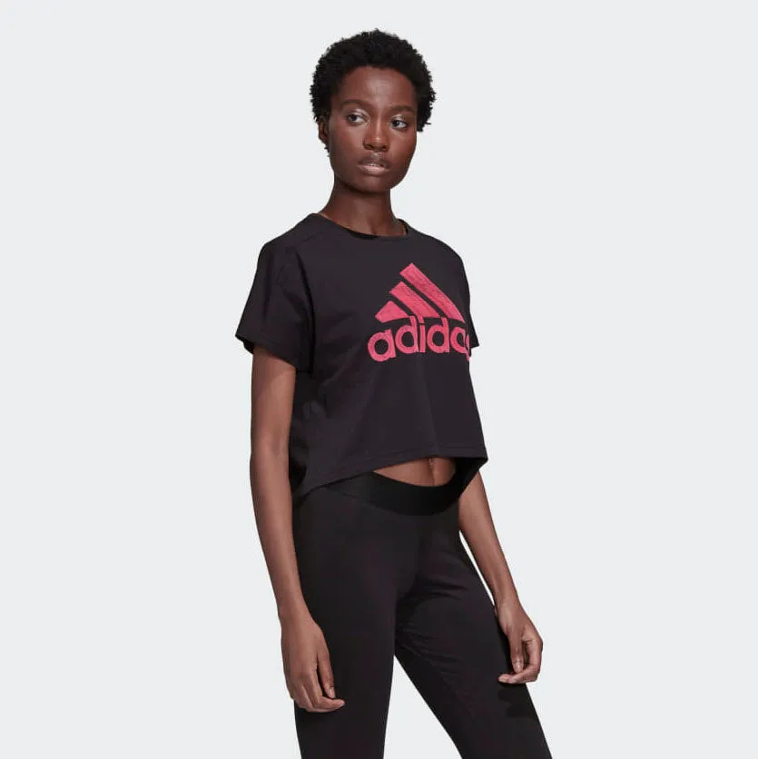 Adidas W Sport ID Graphic Tee Black ED6177