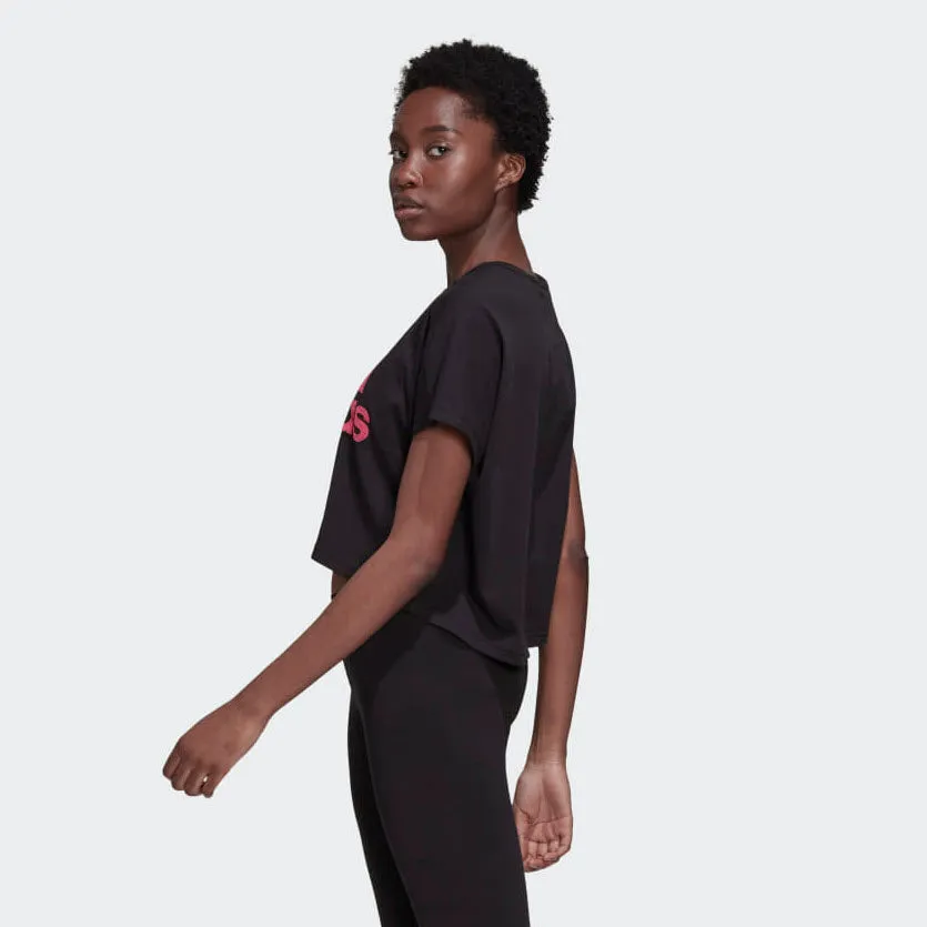 Adidas W Sport ID Graphic Tee Black ED6177