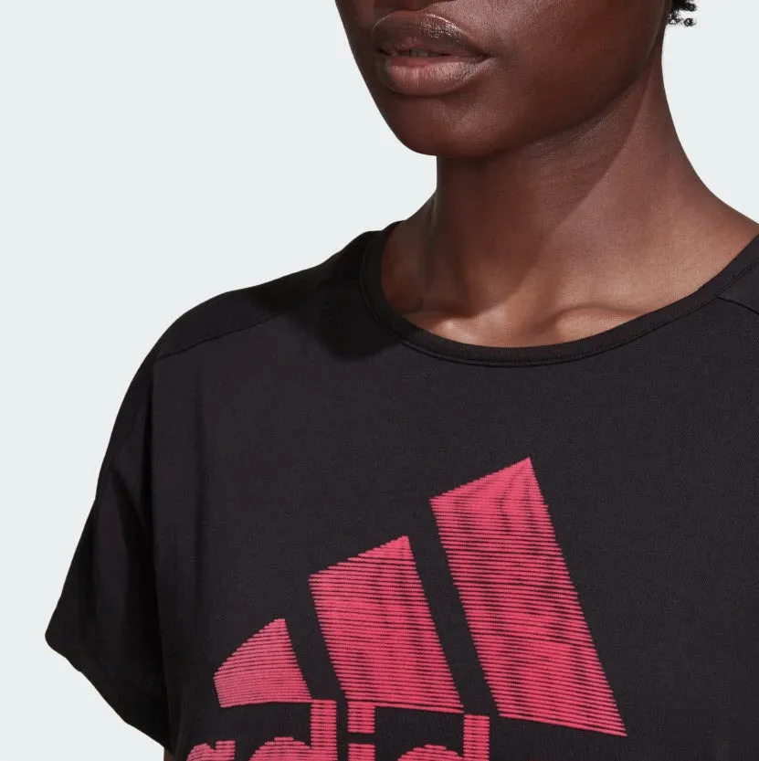 Adidas W Sport ID Graphic Tee Black ED6177