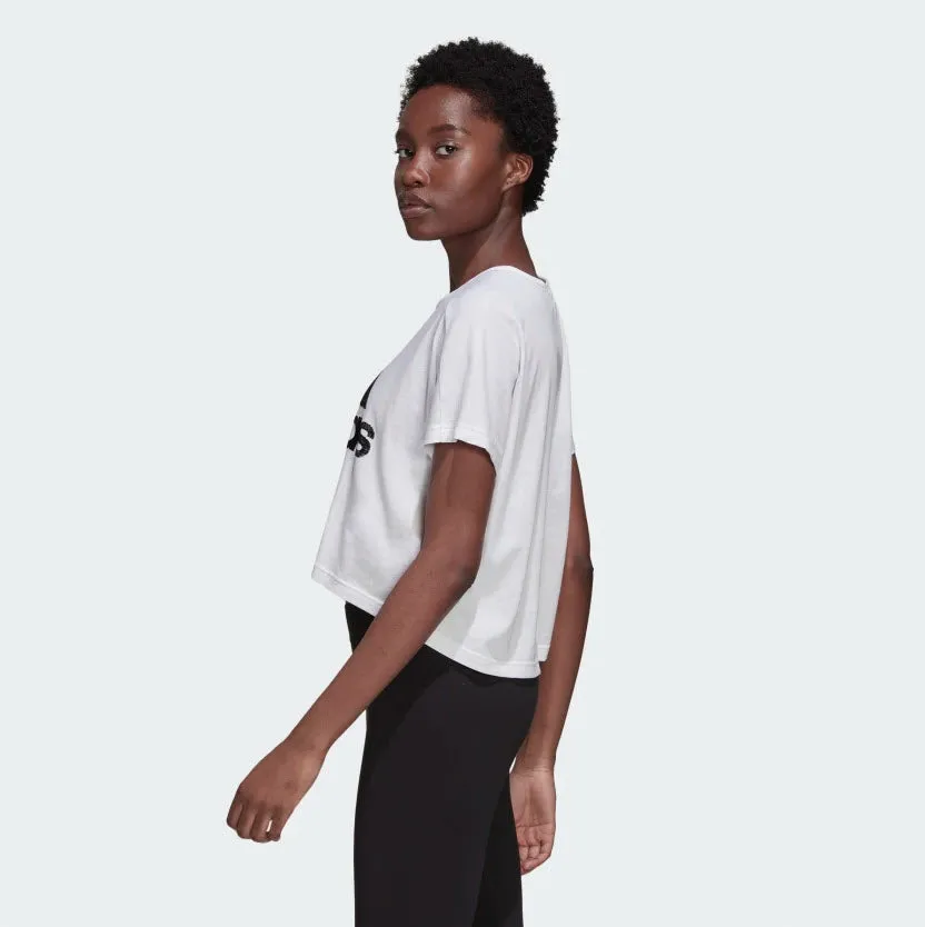 Adidas W Sport ID Graphic Tee White ED6176