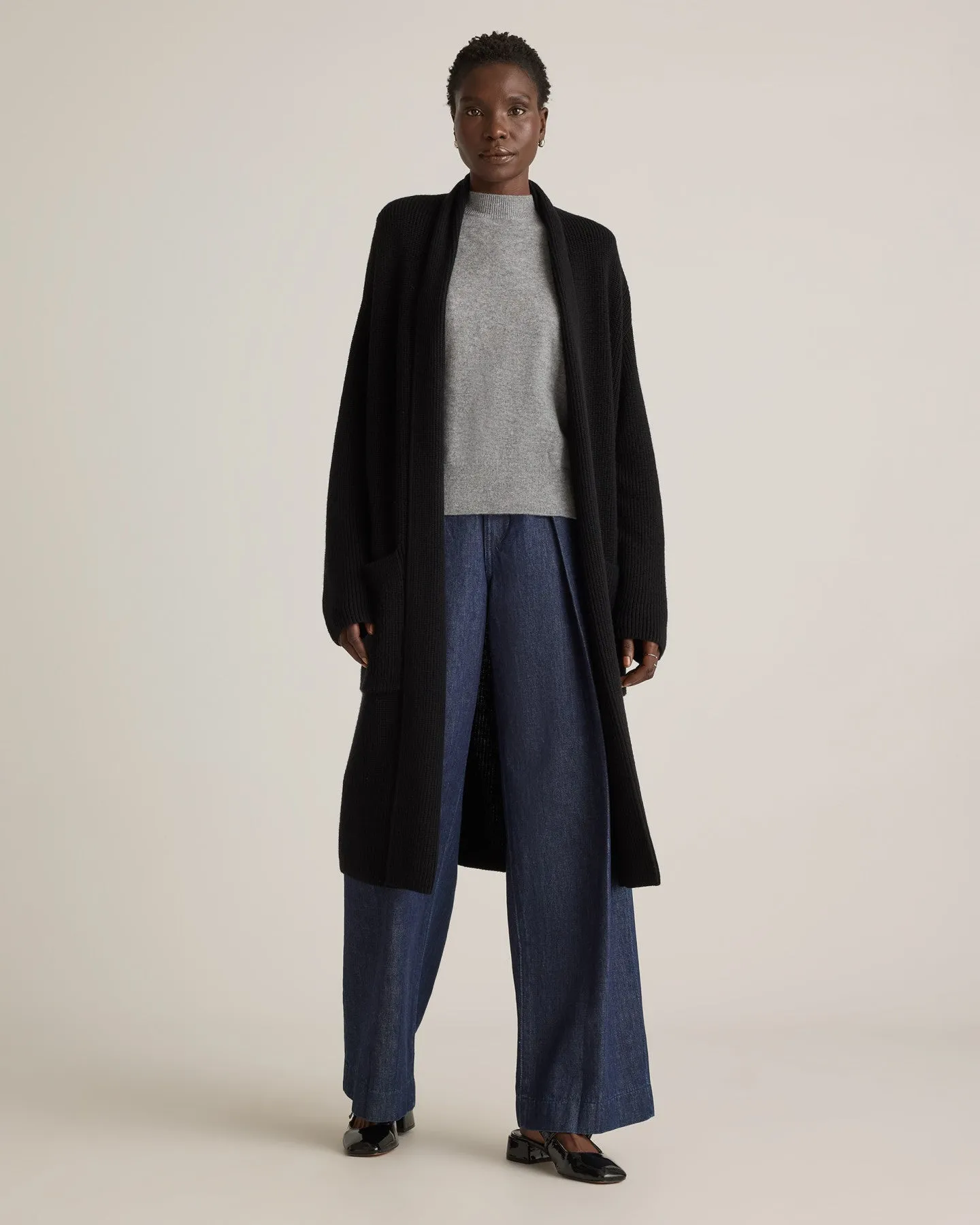 Australian Merino Wool Duster Cardigan