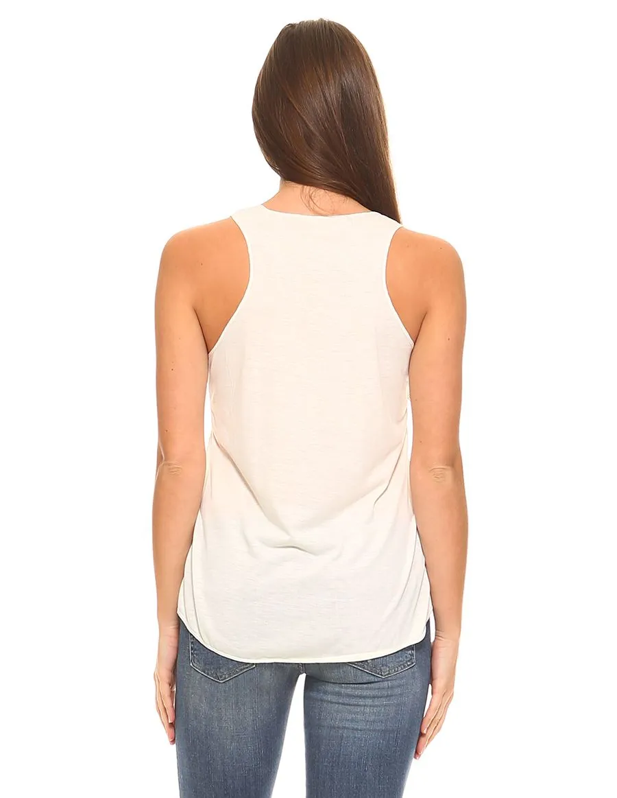 Bird Print Graphic Tank
