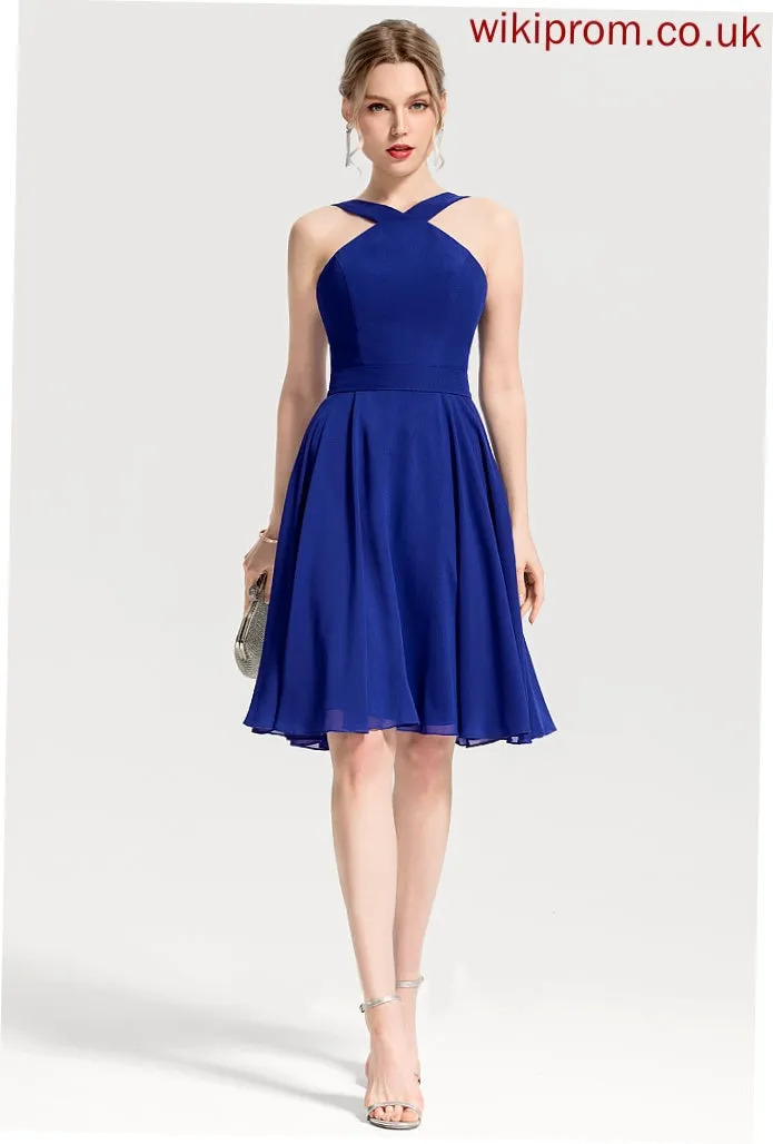 Chiffon Helga Dresses Formal Dresses V-Neck A-line