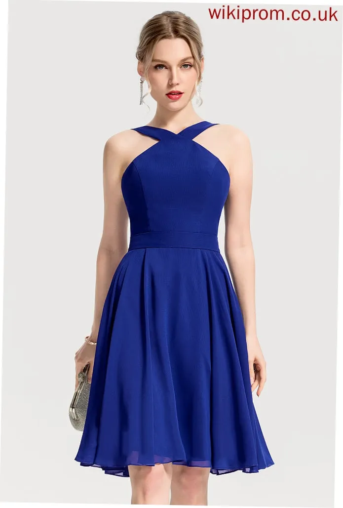 Chiffon Helga Dresses Formal Dresses V-Neck A-line