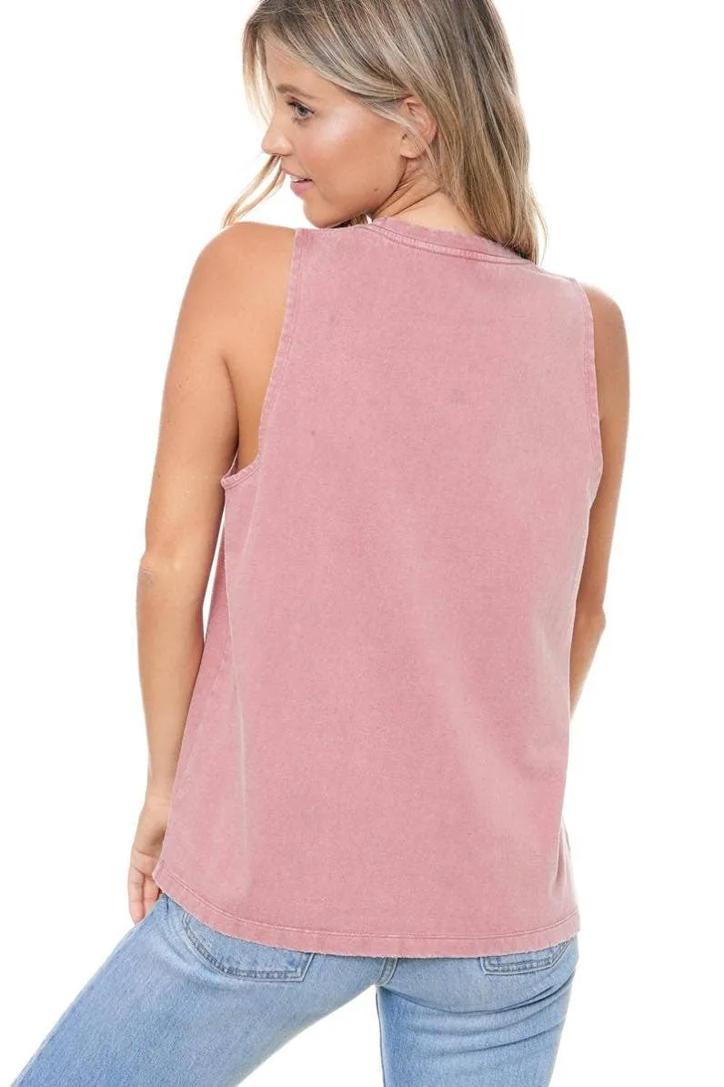 Cool It Cowboy Graphic S/L Washed Tank