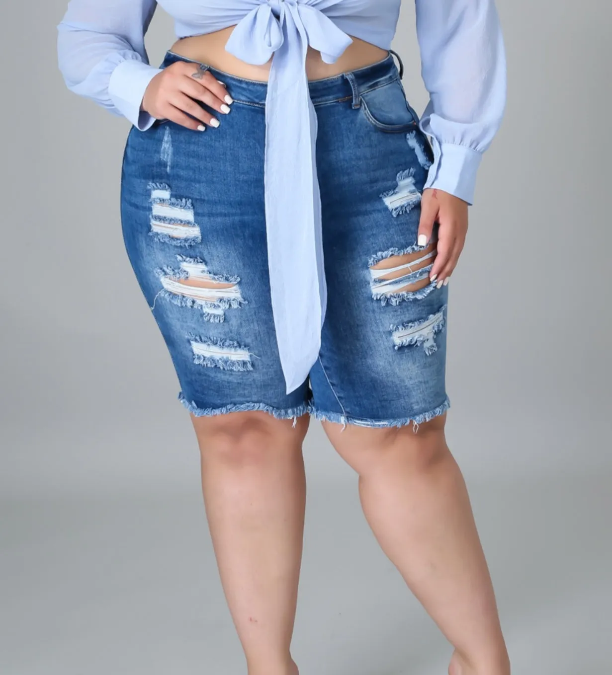 Get A Grip Plus Size Shorts