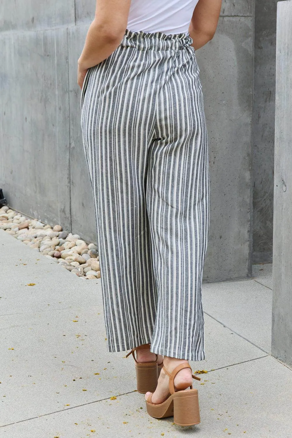 Heimish Find Your Path Full Size Paperbag Waist Striped