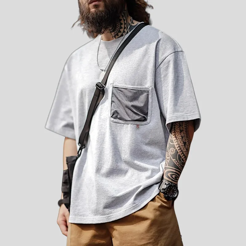 Hiking tee with mesh pocket