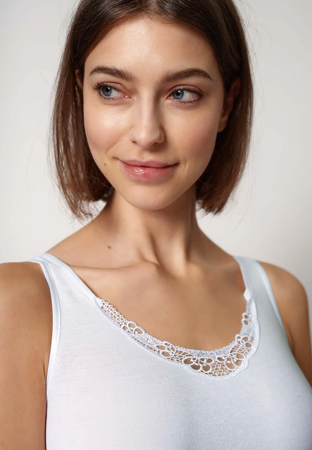 HUBER hautnah - Cotton Embroidery - Tank Top