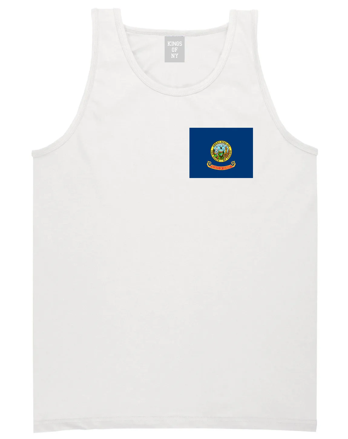 Idaho State Flag ID Chest Mens Tank Top T-Shirt