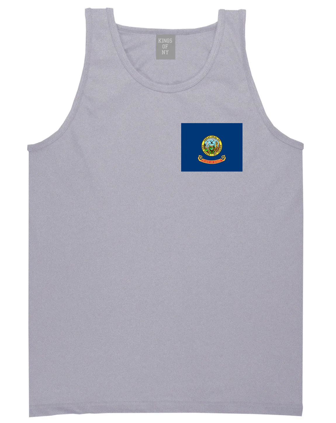 Idaho State Flag ID Chest Mens Tank Top T-Shirt