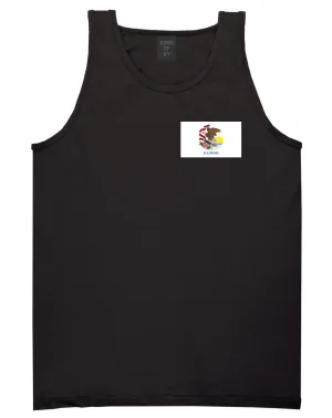 Illinois State Flag IL Chest Mens Tank Top T-Shirt