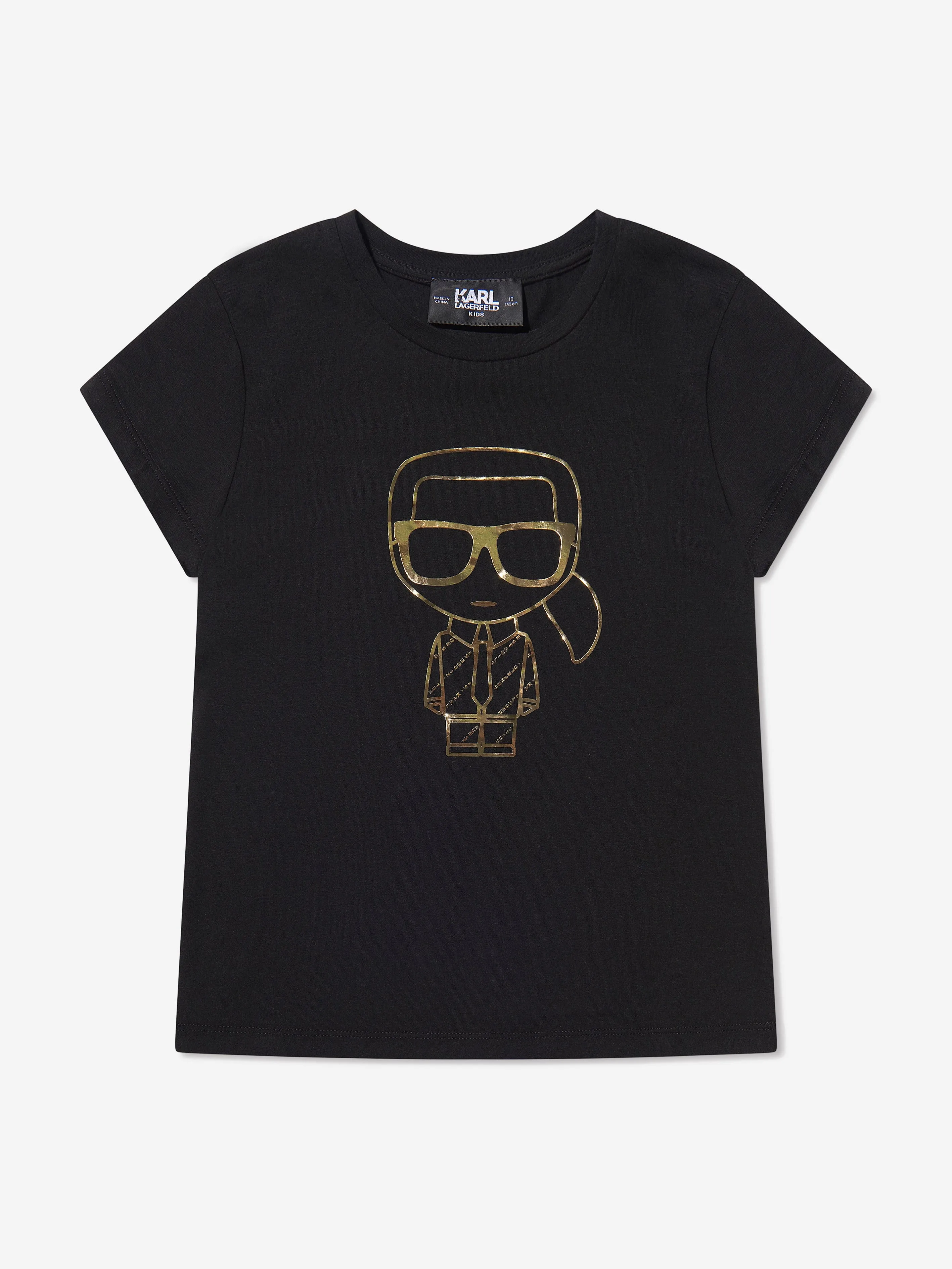 Karl Lagerfeld Girls Karl Ikonic Print T-Shirt