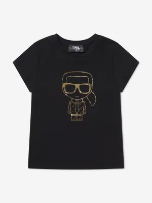 Karl Lagerfeld Girls Karl Ikonic Print T-Shirt