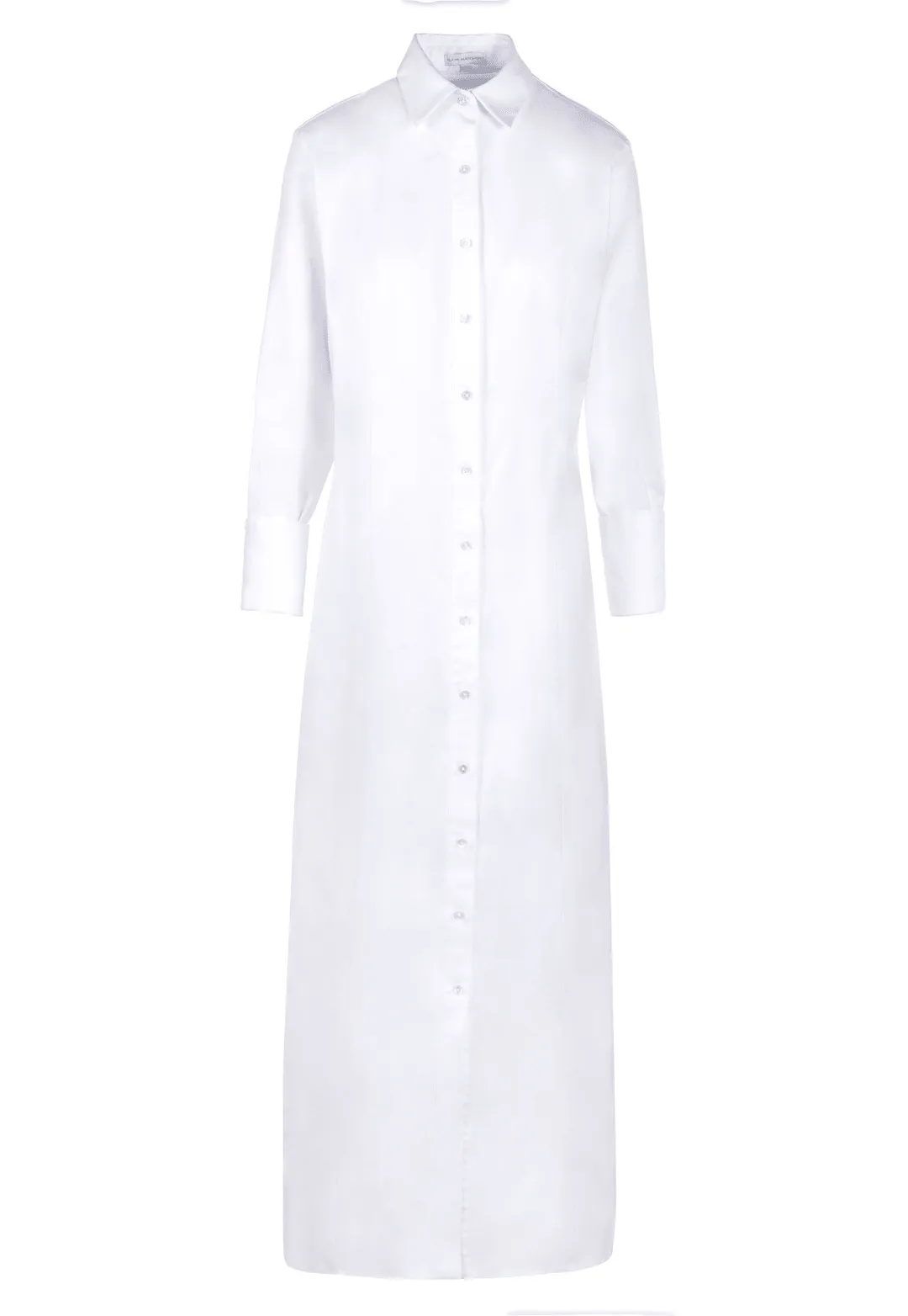 Kathe Cotton Dress in White Pique