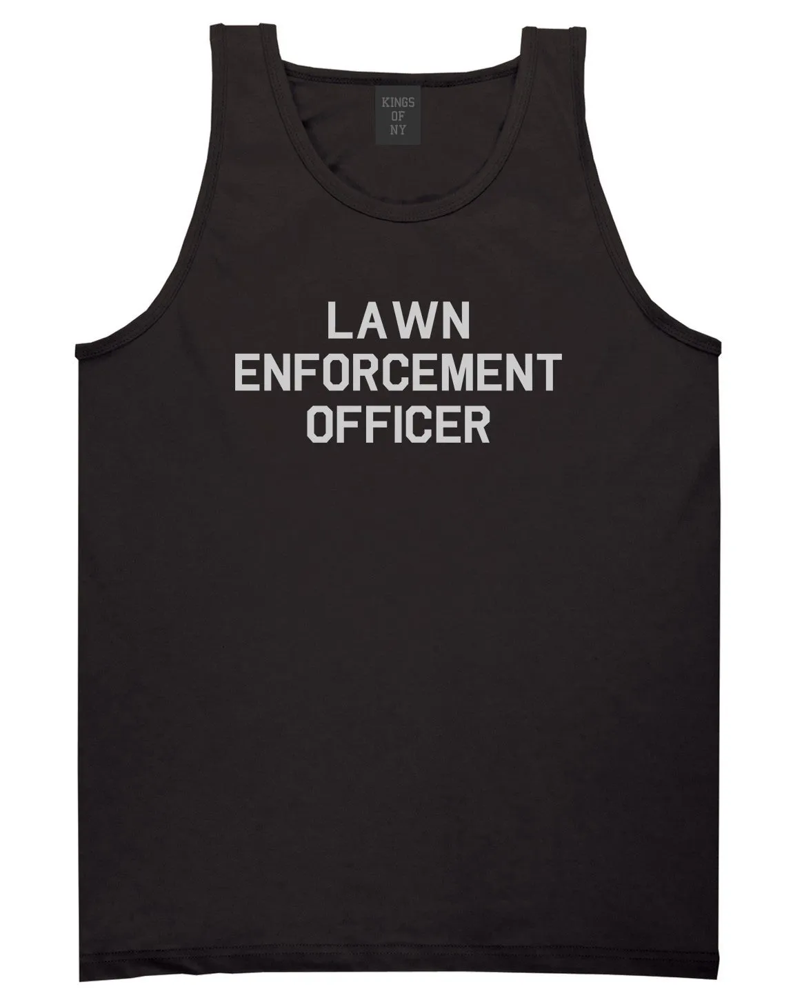 Lawn Enforcement Officer Funny Dad Grandpa Gift Mens Tank Top T-Shirt