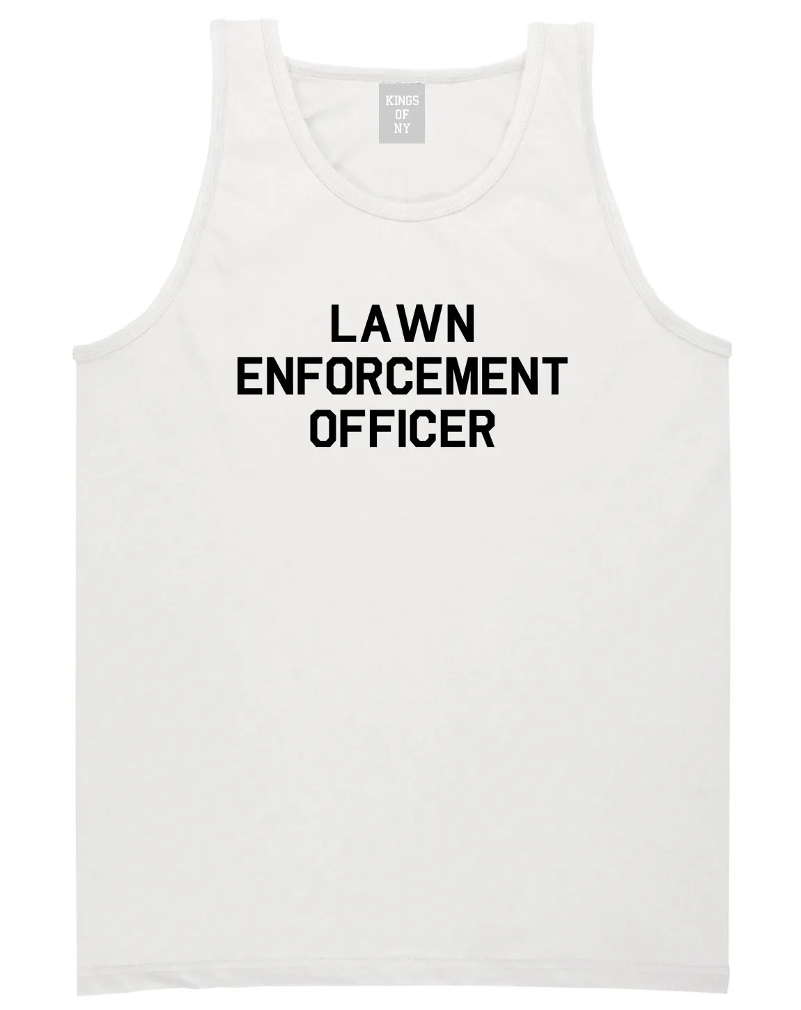 Lawn Enforcement Officer Funny Dad Grandpa Gift Mens Tank Top T-Shirt