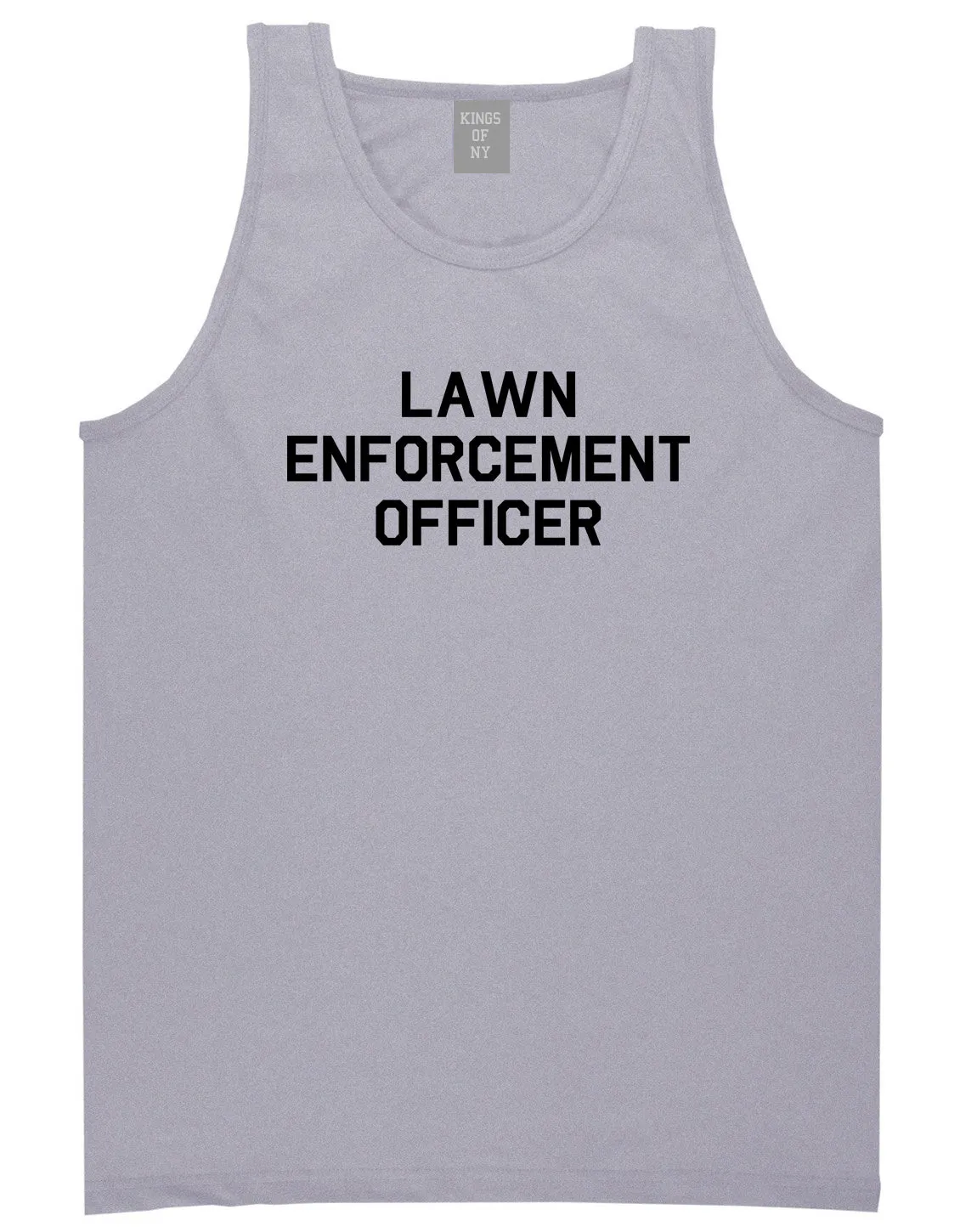 Lawn Enforcement Officer Funny Dad Grandpa Gift Mens Tank Top T-Shirt