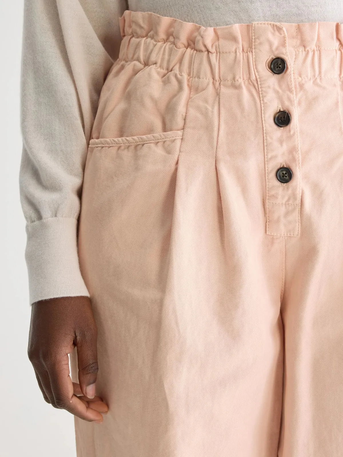 Lilow Paperbag Trousers - Pink