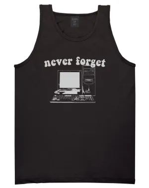 Never Forget Old Computer Nerd Mens Tank Top T-Shirt