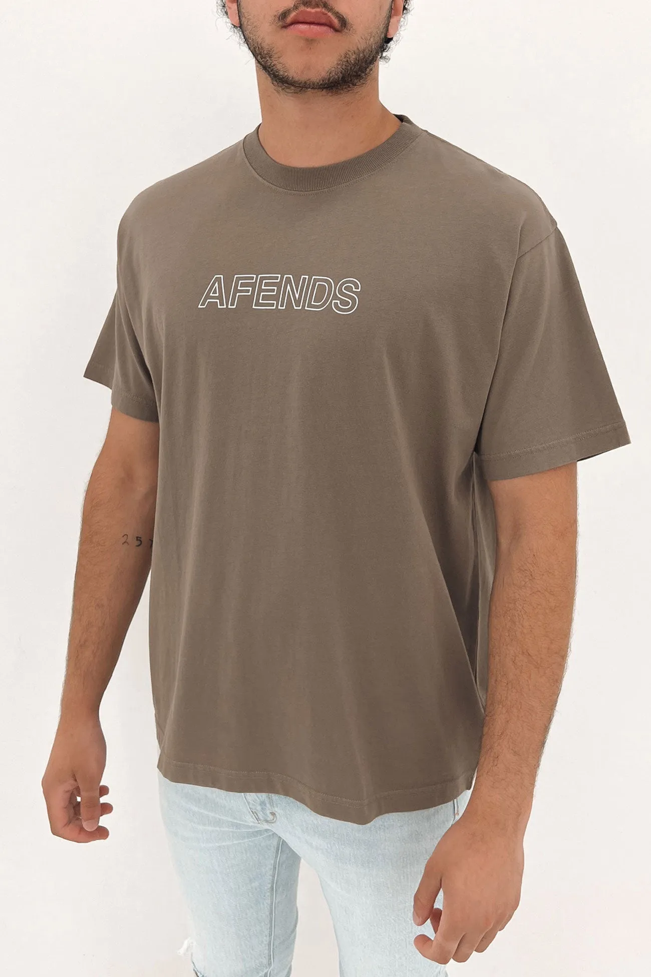 Outline Recycled Regular T-Shirt Beechwood