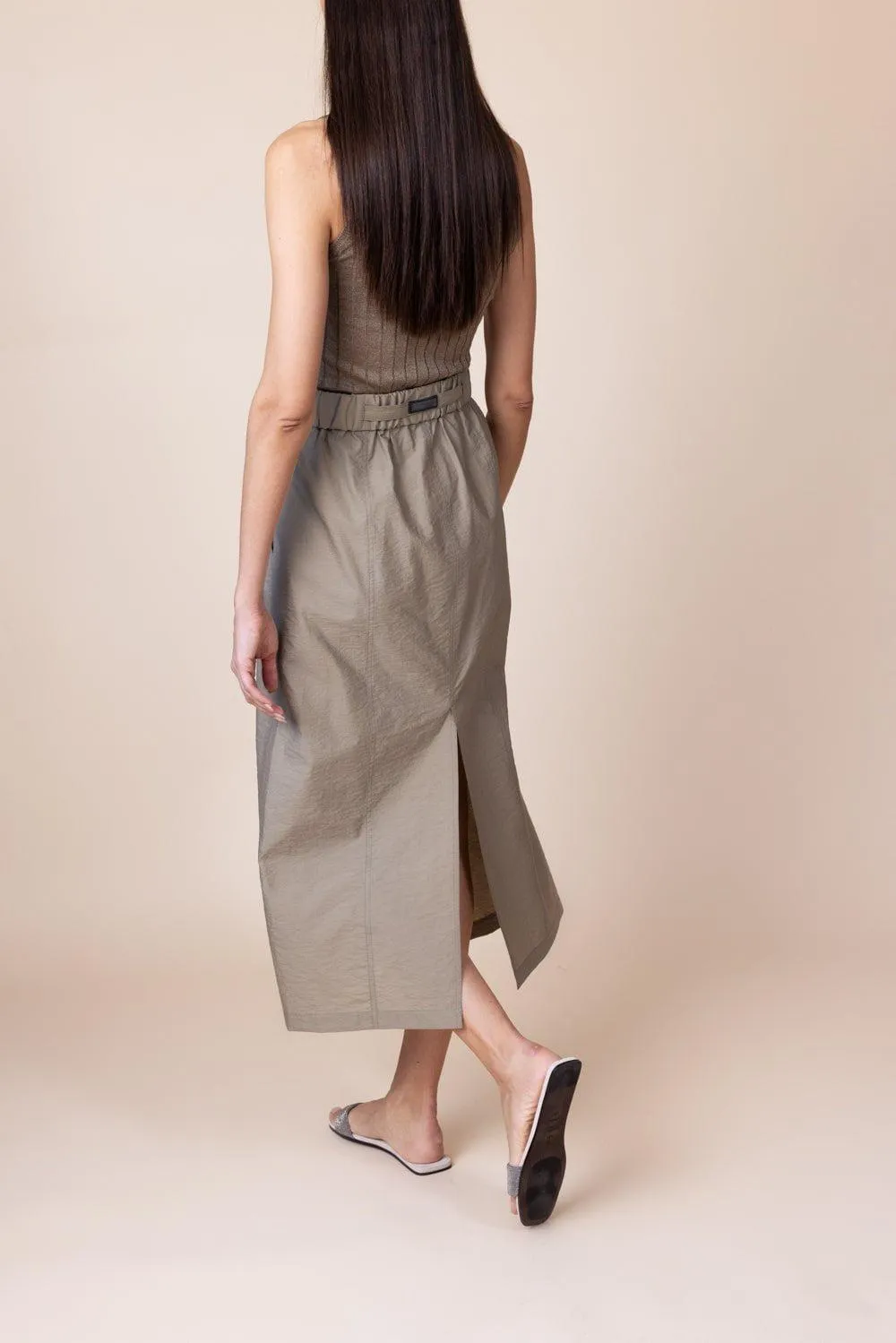 Pull On Midi Skirt