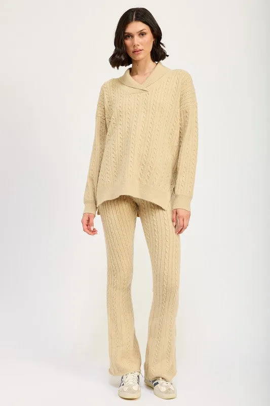 Rowland Knit Flared Pants