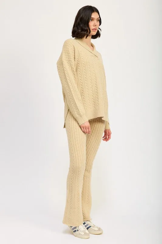 Rowland Knit Flared Pants