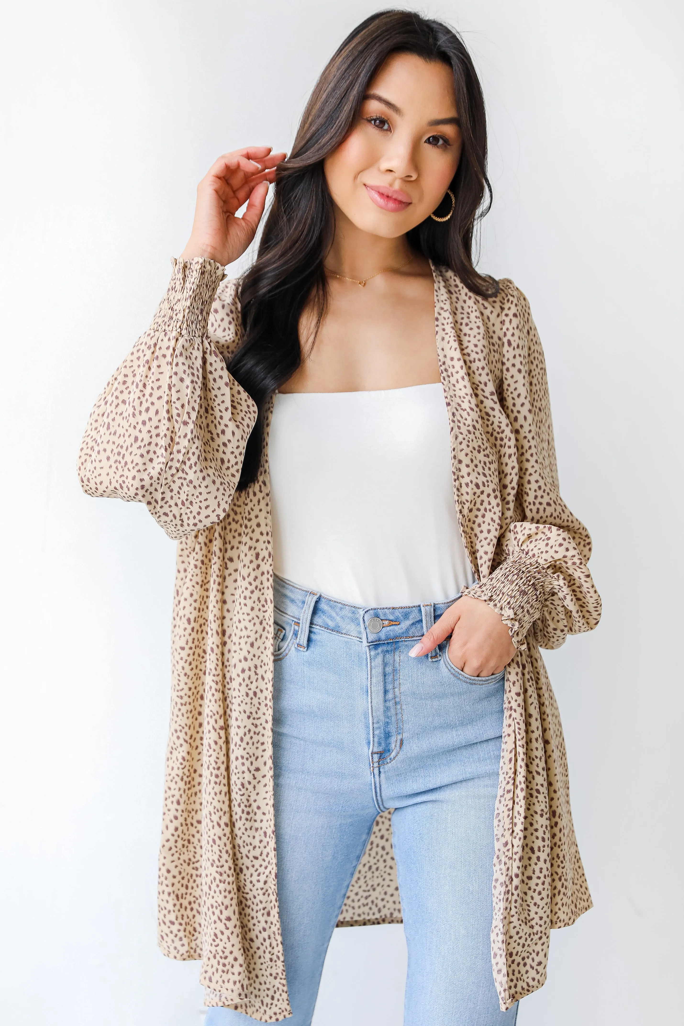 Show Me Your Wild Side Spotted Kimono