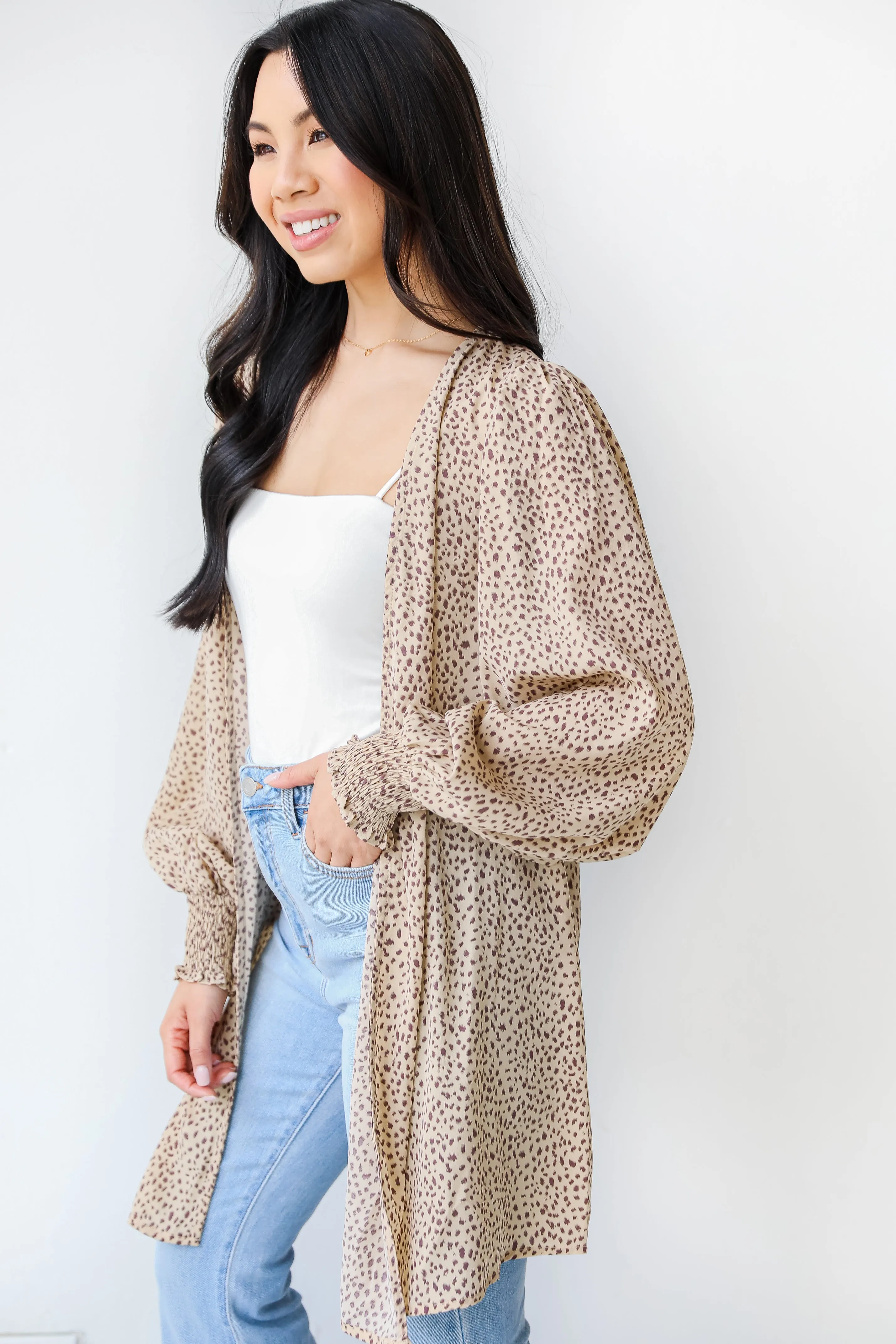 Show Me Your Wild Side Spotted Kimono