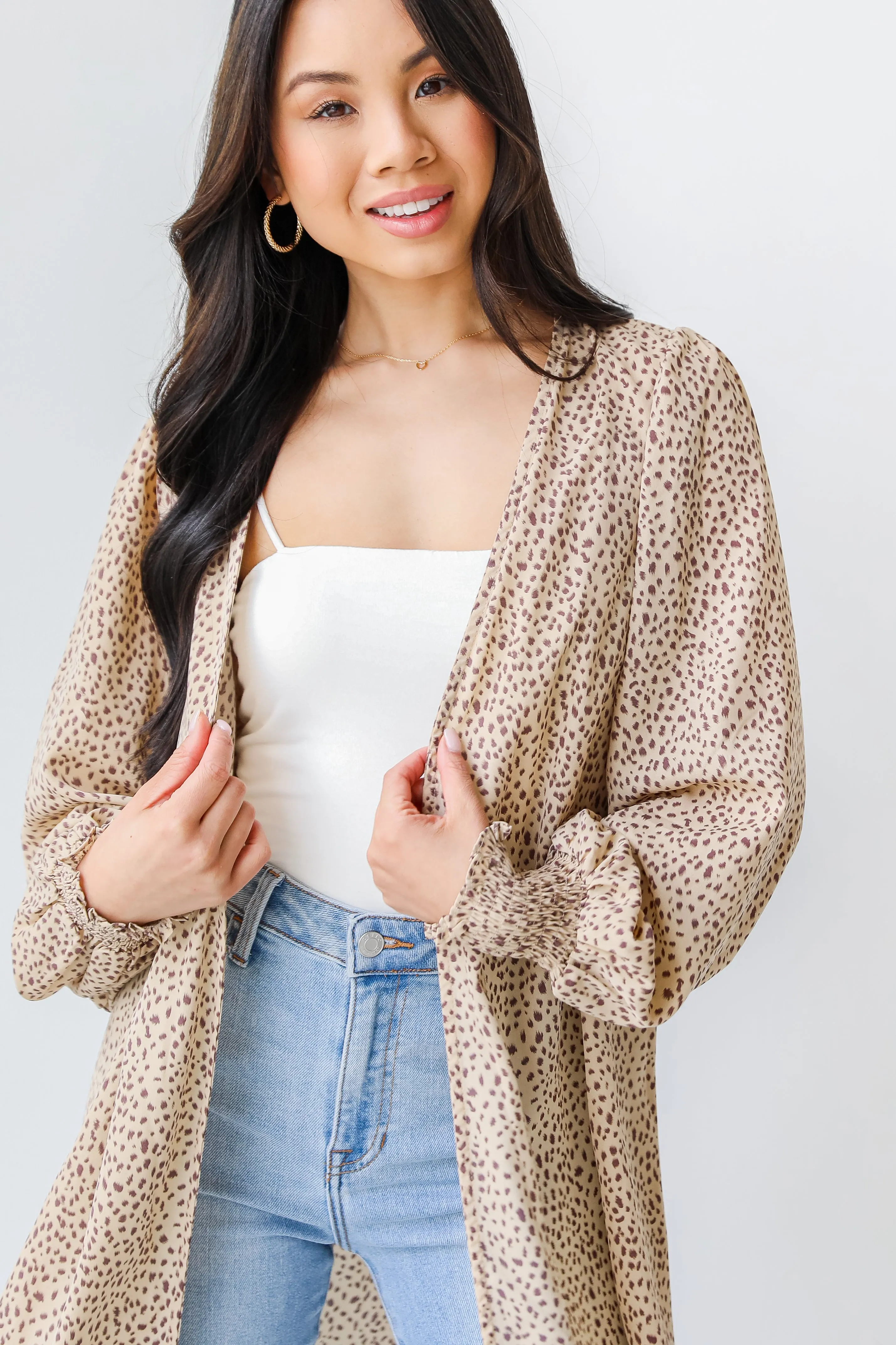 Show Me Your Wild Side Spotted Kimono