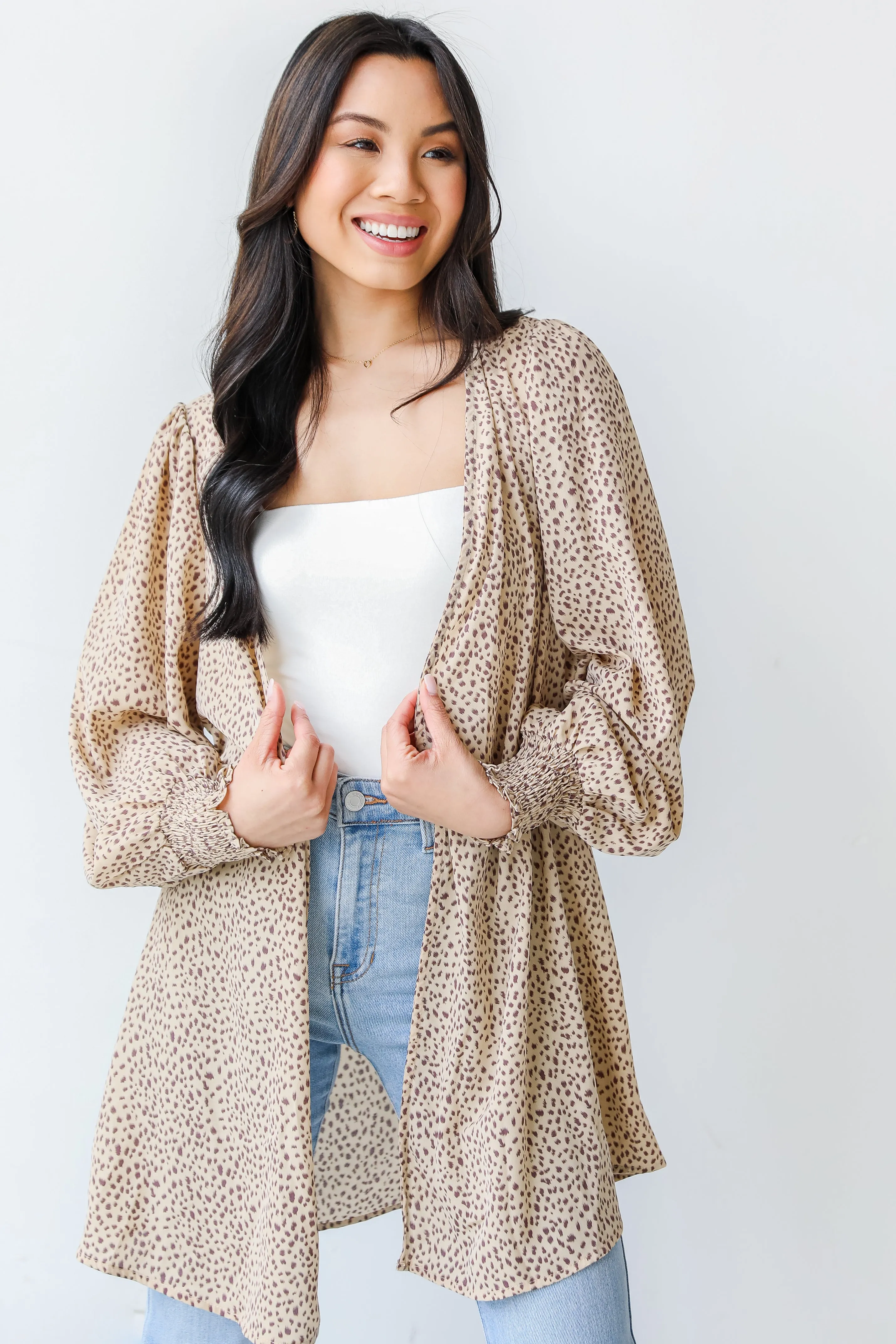Show Me Your Wild Side Spotted Kimono