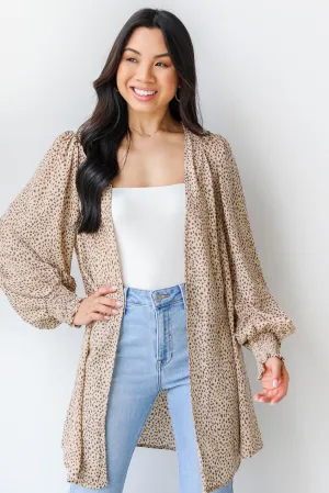 Show Me Your Wild Side Spotted Kimono