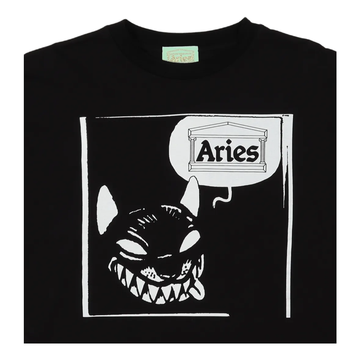 Smiley Dog Ls Tee Black