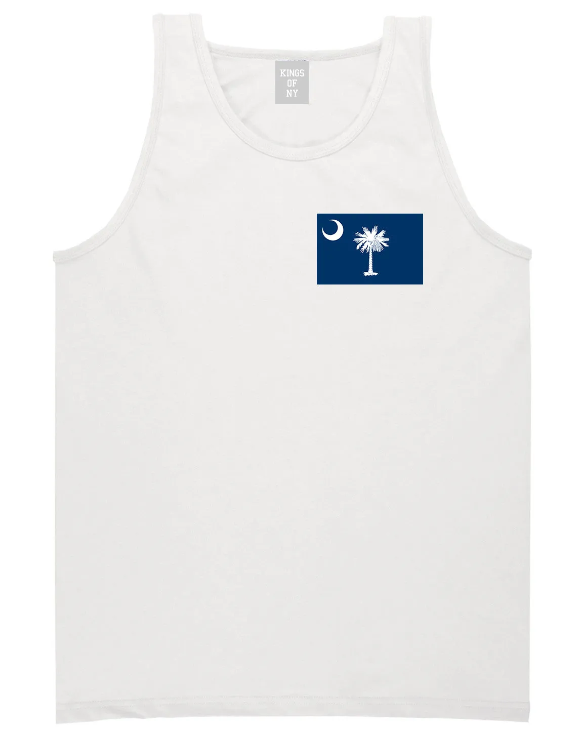 South Carolina State Flag SC Chest Mens Tank Top T-Shirt