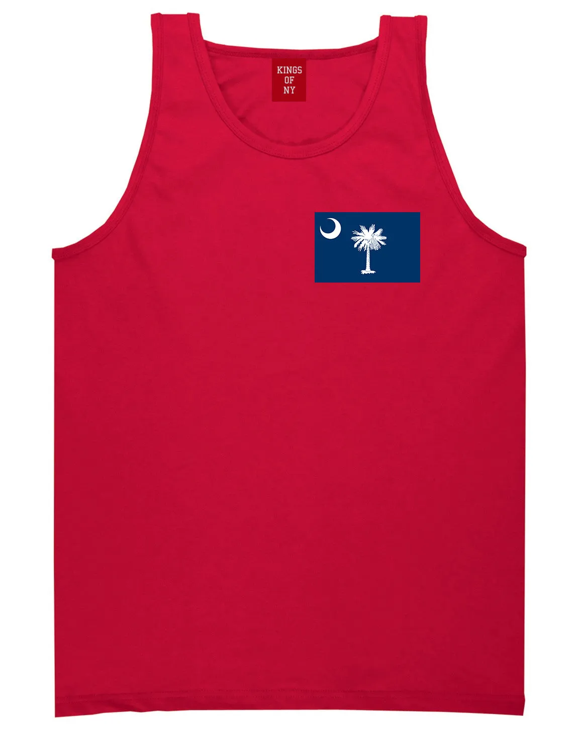 South Carolina State Flag SC Chest Mens Tank Top T-Shirt
