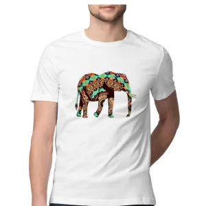 The Elephant Who went on a Psychedelic Safari Men's Graphic T-Shirt