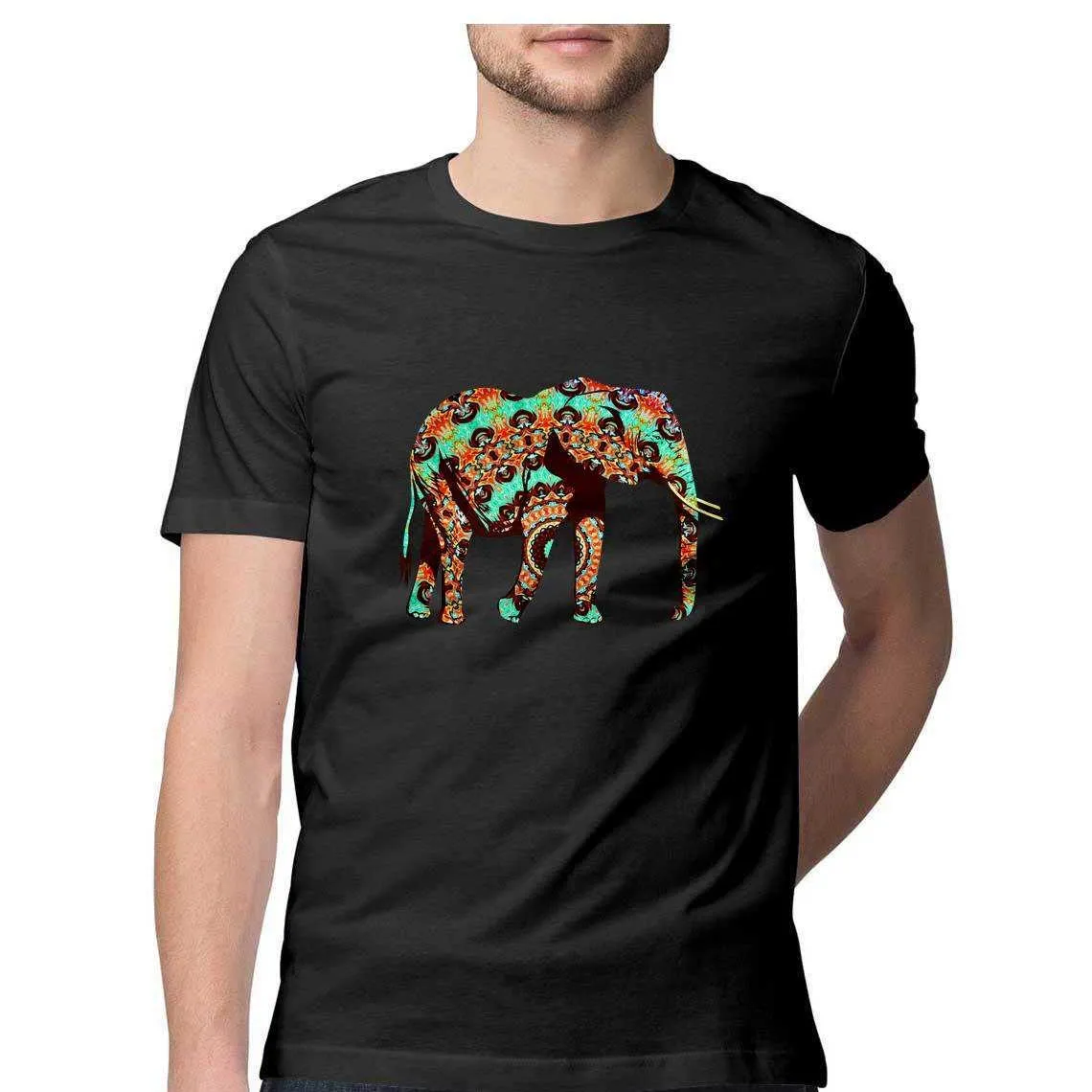 The Elephant Who went on a Psychedelic Safari Men's Graphic T-Shirt