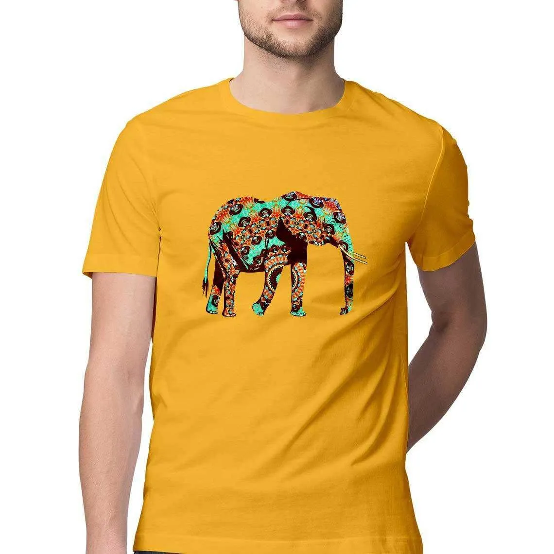 The Elephant Who went on a Psychedelic Safari Men's Graphic T-Shirt